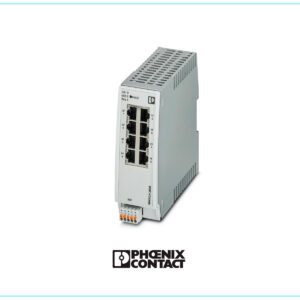Conmutador Ethernet Industrial FL SWITCH-2208 de Phoenix-Contact.